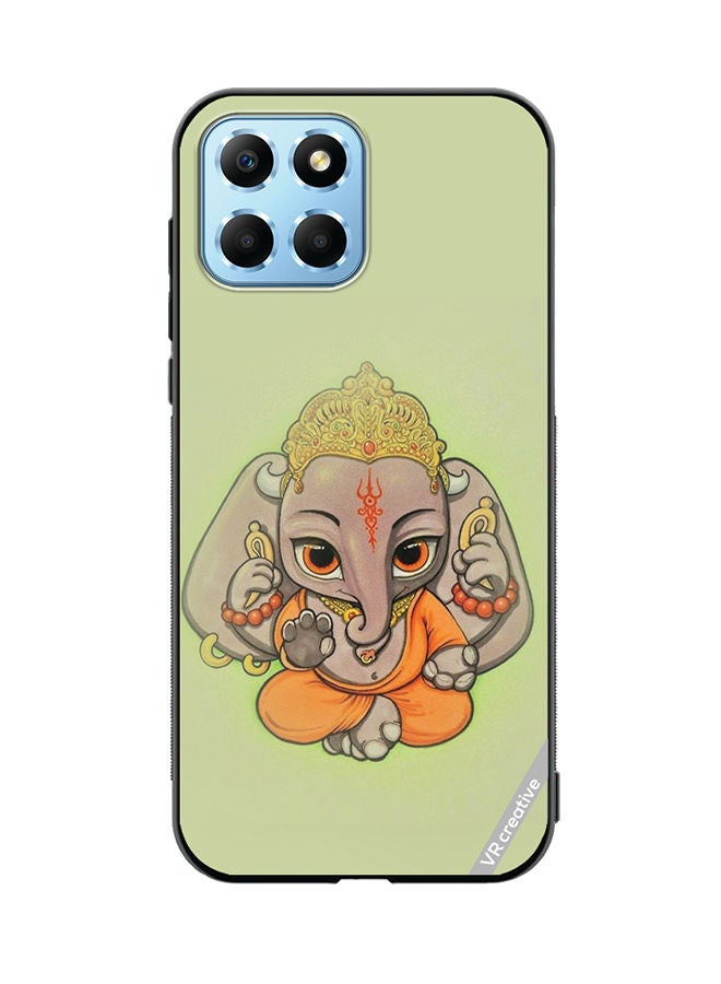 VR CREATIVE Protective Case Cover For Honor X8 5G Ganpati Bappa Design Multicolour - Image 1