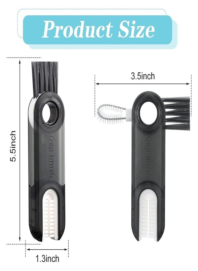 A4SHOP 3-in-1 Multifunctional Cleaning Brush - Water Bottle Cleaner, Gap Scrubber and Tiny Crevice Brush - Multipurpose Kitchen and Home Cleaning Tool for Bottles, Caps and Narrow Spaces - Image 2