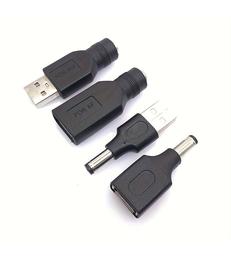 Dc Male To Usb Male Power Adapter 5 5x2 1mm Female Jack To Usb 2 0 Male Plug Connector - Image 1