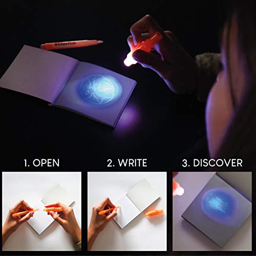 BONNYCO Invisible Ink Pen and Notebook Pack 32 Party Favors for Kids Magic Spy Pen Goodie Bags Stuffers for Kids Goody Bag Stuffers Pinata Return Gifts Birthday Party Classroom Prizes Students - Image 5