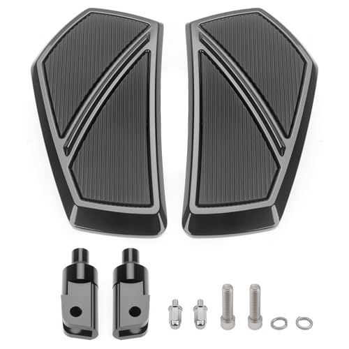 Aferrizu 1 Pair Rider Footpegs Front Floorboards Compatible with Honda Goldwing GL1800 & F6B Accessories 2001-2024 Motorcycle Highway Pegs (Black) - Image 2