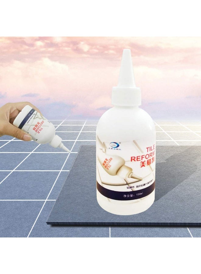 White Grout Tiling Tile Repair Tile Gap Refill Agent Tile Reform Coating Mold Cleaner Tile Sealer Repair Glue 150ML - Image 5