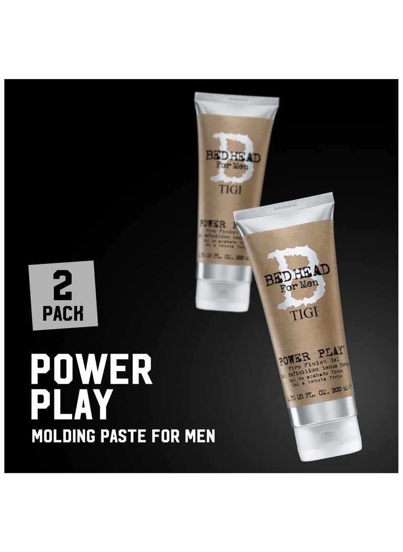 Bed Head Tigi Power Play Mens Hair Gel - Strong Hold - Hair Styling - 200 ml, 2 Pack  - Image 2