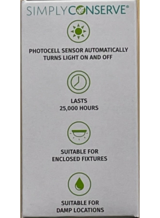 SIMPLY Conserve 60W Replacement 9W Dusk to Dawn LED - Image 3