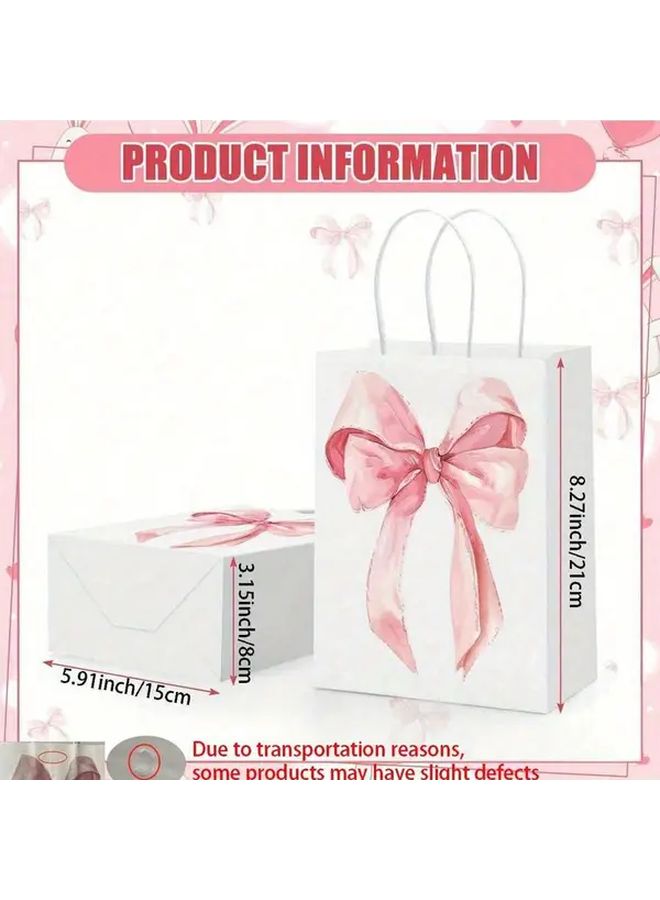 12 Pcs Mixed Color Small Paper Gift Bags For Party Wedding Baptism Thanksgiving Carnival Halloween Decoration - Image 2