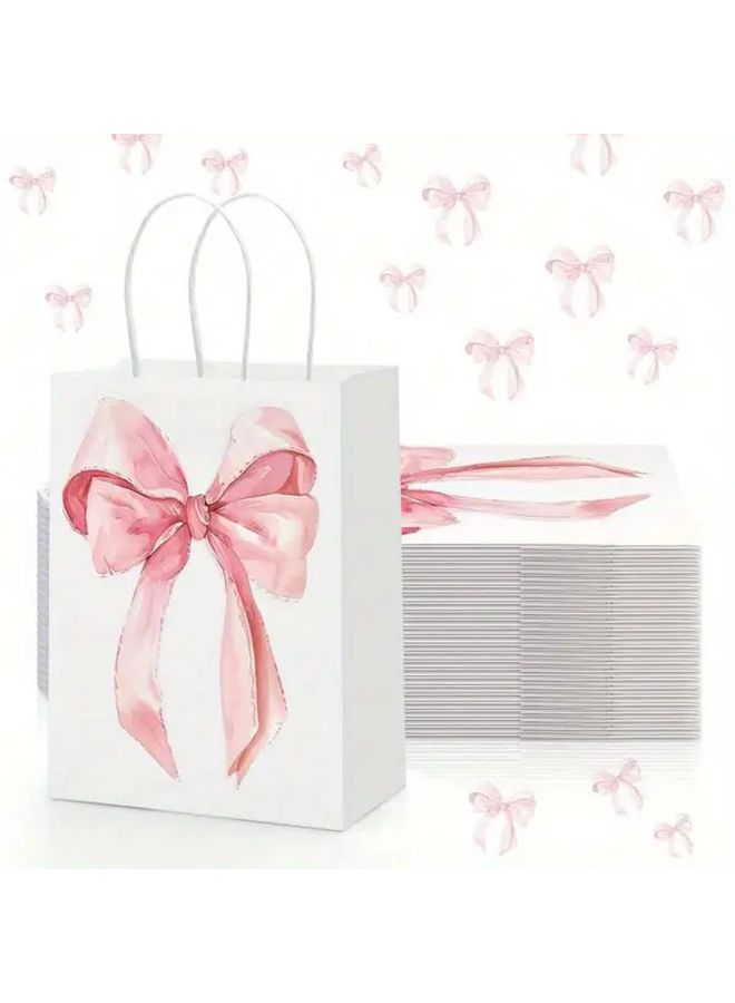 12 Pcs Mixed Color Small Paper Gift Bags For Party Wedding Baptism Thanksgiving Carnival Halloween Decoration - Image 1