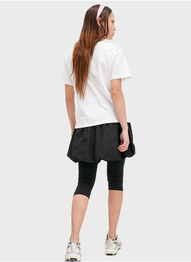 MONKI Crew Neck Graphic T-Shirt