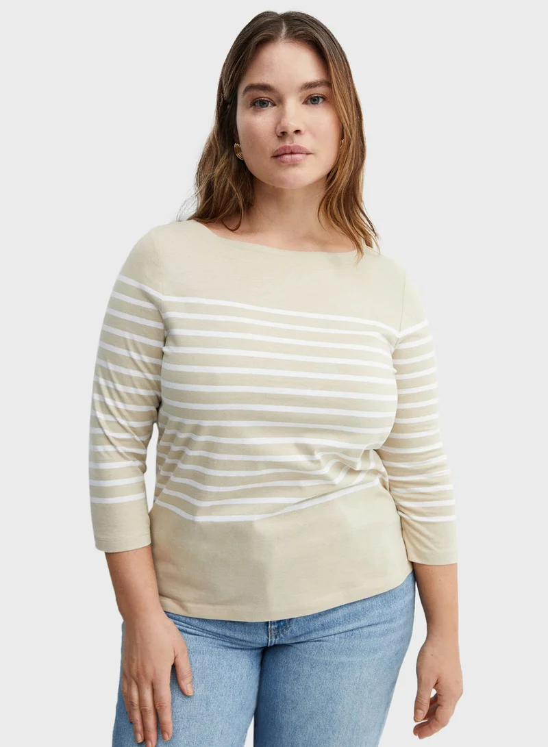 MANGO Crew Neck T-Shirt