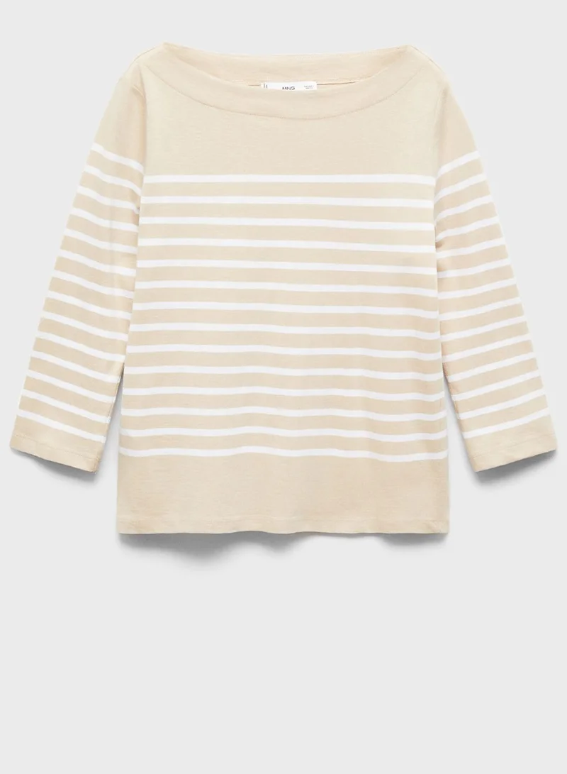 MANGO Crew Neck T-Shirt