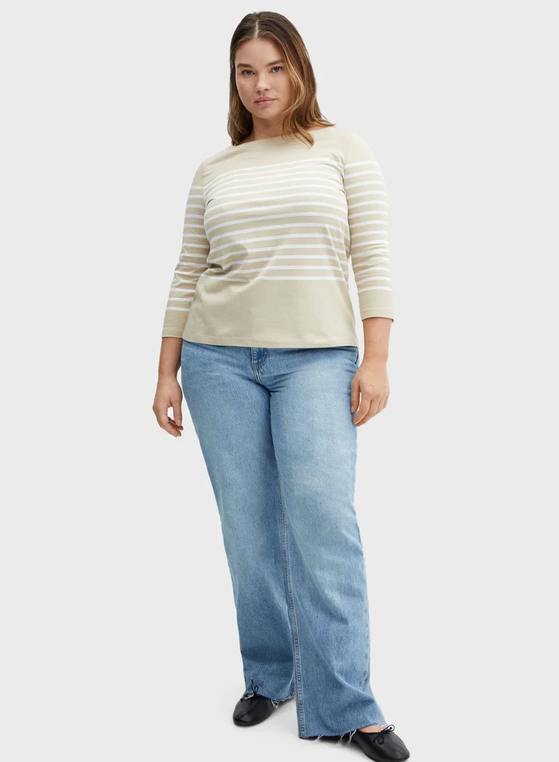 MANGO Crew Neck T-Shirt