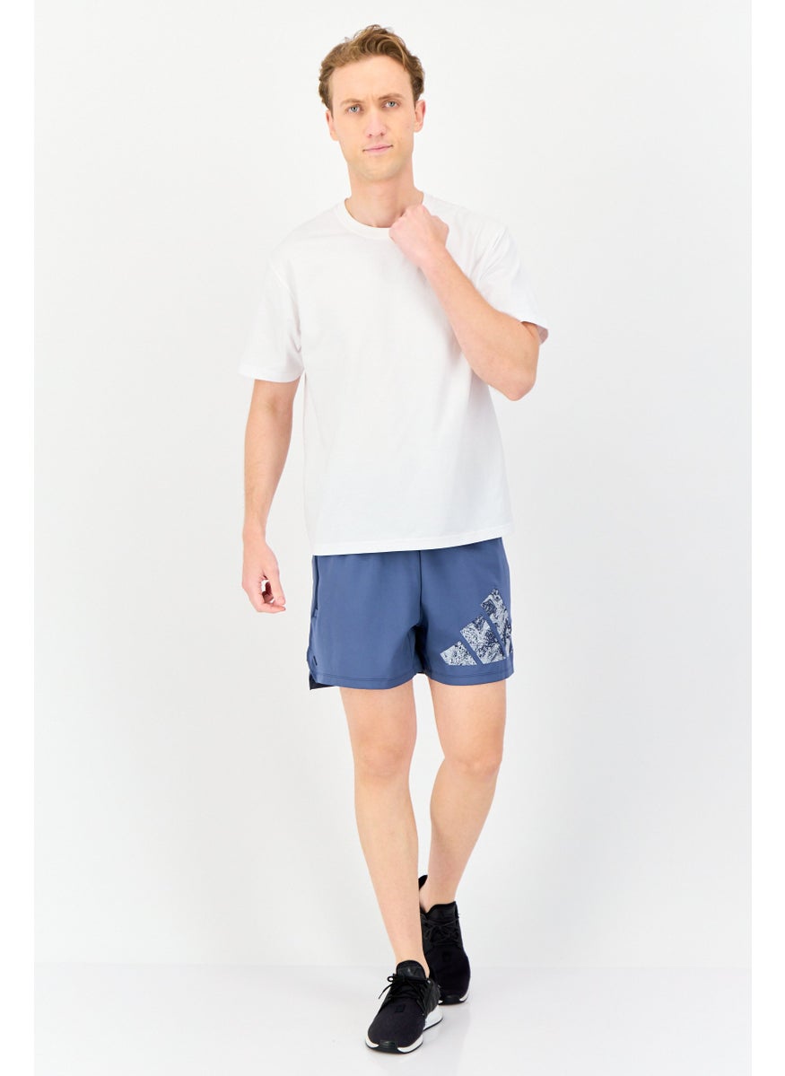 Adidas Men Sportswear Fit 5 Inseam Training Short, Slate Blue  - Image 4