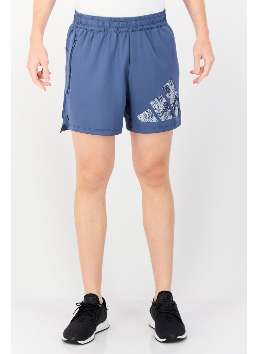 Adidas Men Sportswear Fit 5 Inseam Training Short, Slate Blue  - Image 1