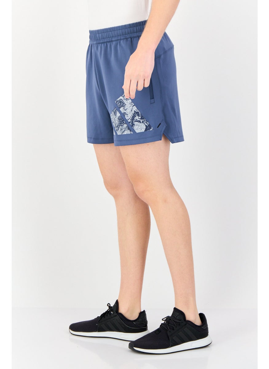 Adidas Men Sportswear Fit 5 Inseam Training Short, Slate Blue  - Image 2