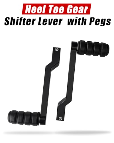 HAZAWA Heel Toe Gear Shifter Lever Pegs, CNC Shift Lever Peg Fit for Harley Touring Electra Glide Street Road Glide Road King 1988-later, FL Softail 1986-later, Tri Glide Trikes 2008-later (Black) - Image 3