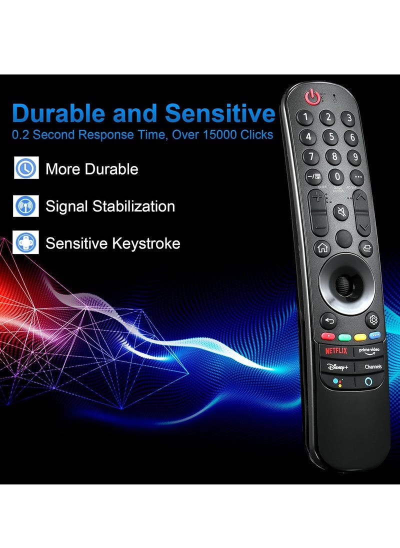 AN-MR21GA 2021 LG Magic Remote Control Replacement for LG UHD OLED QNED NanoCell 4K 8K TV with Pointer and Voice Function with battery
