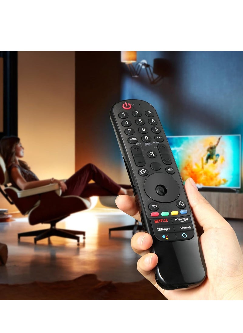AN-MR21GA 2021 LG Magic Remote Control Replacement for LG UHD OLED QNED NanoCell 4K 8K TV with Pointer and Voice Function with battery