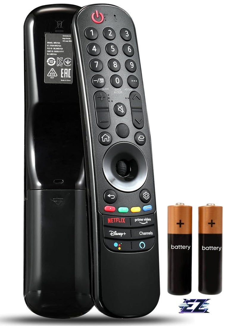 AN-MR21GA 2021 LG Magic Remote Control Replacement for LG UHD OLED QNED NanoCell 4K 8K TV with Pointer and Voice Function with battery