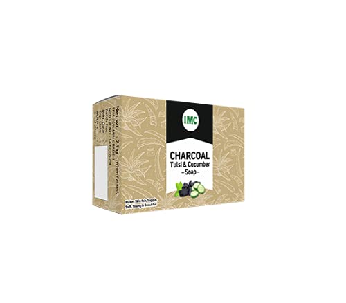 IMC CHARCOAL TULSI AND CUCUMBER (SOAP Pack of 5) 5X75g