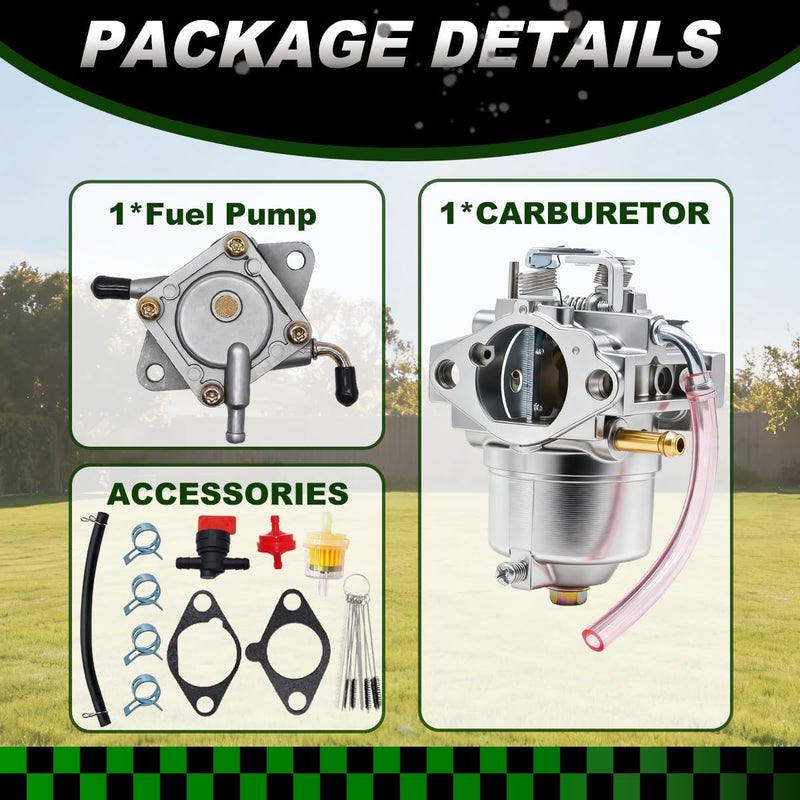 Rebuiman Carburetor with Gaskets for Kawasaki FC420V 4 Stroke Engine - Image 5