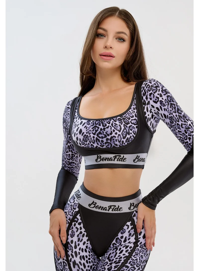 Bona Fide Bona Fide Compression Crop Top for Women – Long Sleeve Workout Shirt – Athletic Gym & Running Top