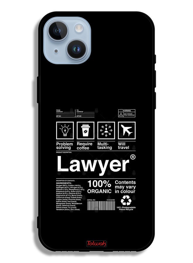 Tolwak Apple iPhone 14 Plus Protective Case Lawyer Sticker - Image 2