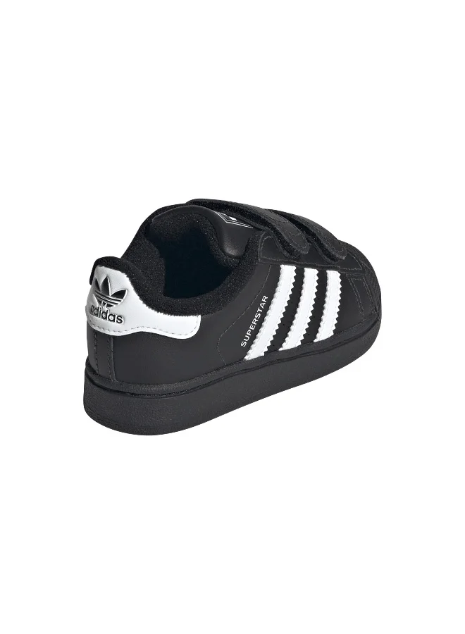 Adidas Adidas SUPERSTAR II CF I Black CASUAL Trainers FOR BABY BOYS AND GIRLS 9.5K