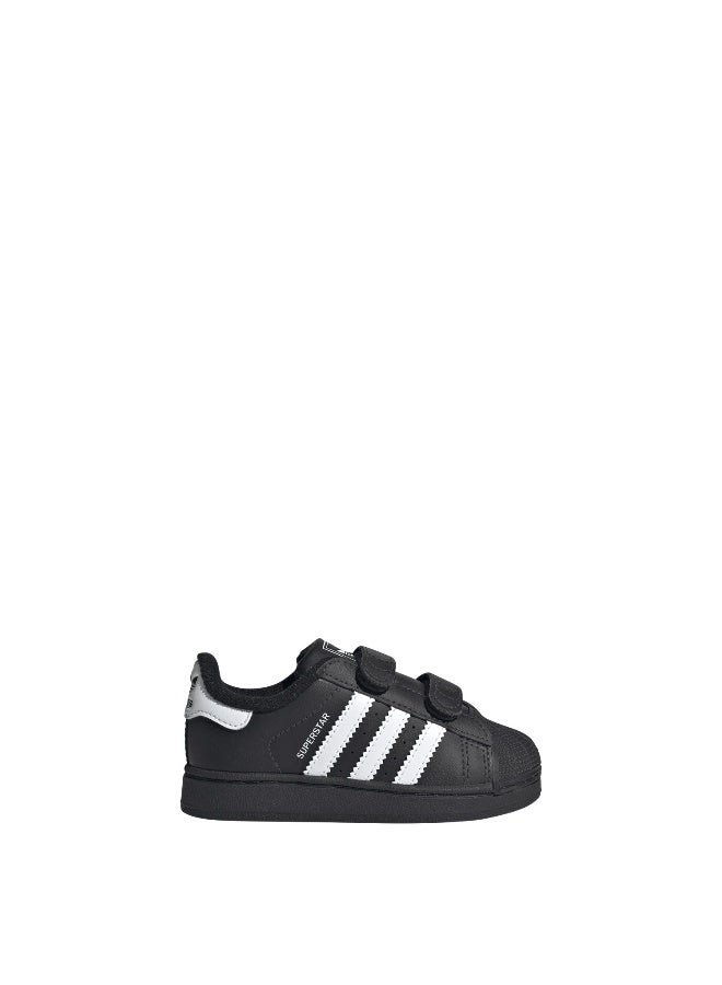 Adidas SUPERSTAR II CF I Black CASUAL Trainers FOR BABY BOYS AND GIRLS 9.5K  - Image 2