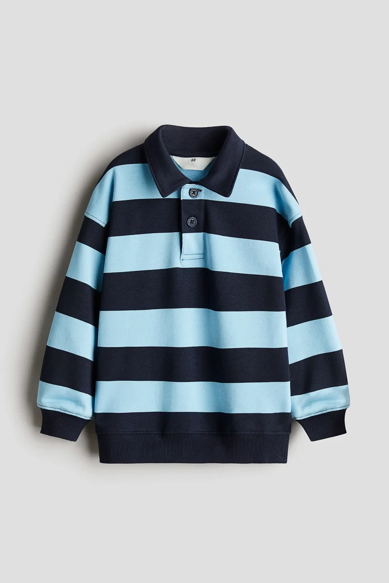 اتش اند ام Loose-fit rugby shirt