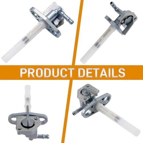 Earlyred Petcock Fuel Shutoff Valve Tank Switch for Honda CRF XR 50 70 80 CRF50 CRF50F CRF80 CRF80F CRF150F CRF230F XR50 XR70 XR80 XR80R Parts 16950-GCF-671 16950-GEL-701 16950-GN1-871 with Gas Oil Filter - Image 4