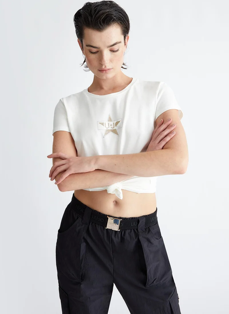 Liu Jo T-shirt with star and logo