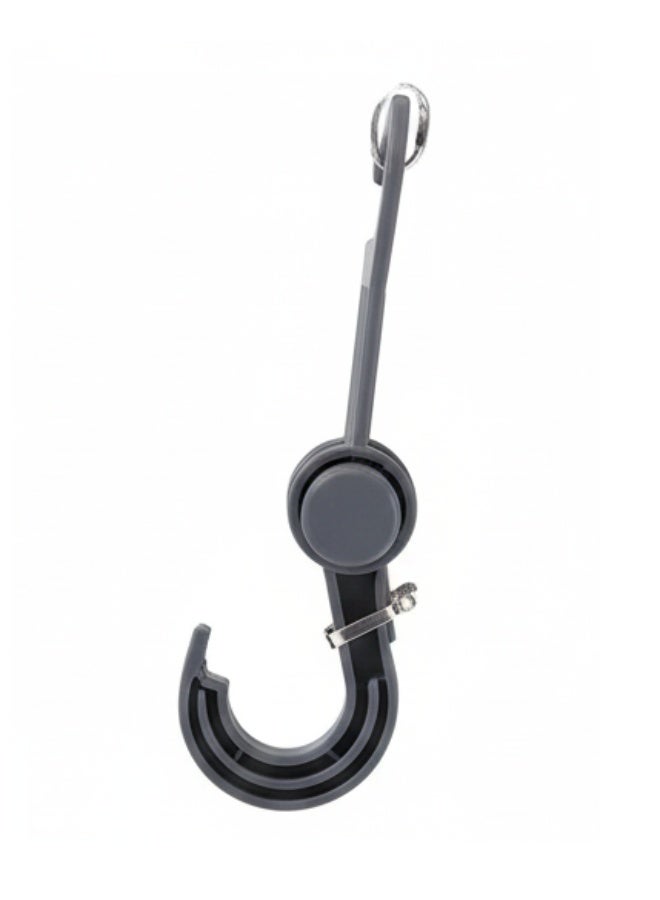 Daiso Car Seat Hook – Gray Multi-Purpose Vehicle Organizer Hook - Image 1