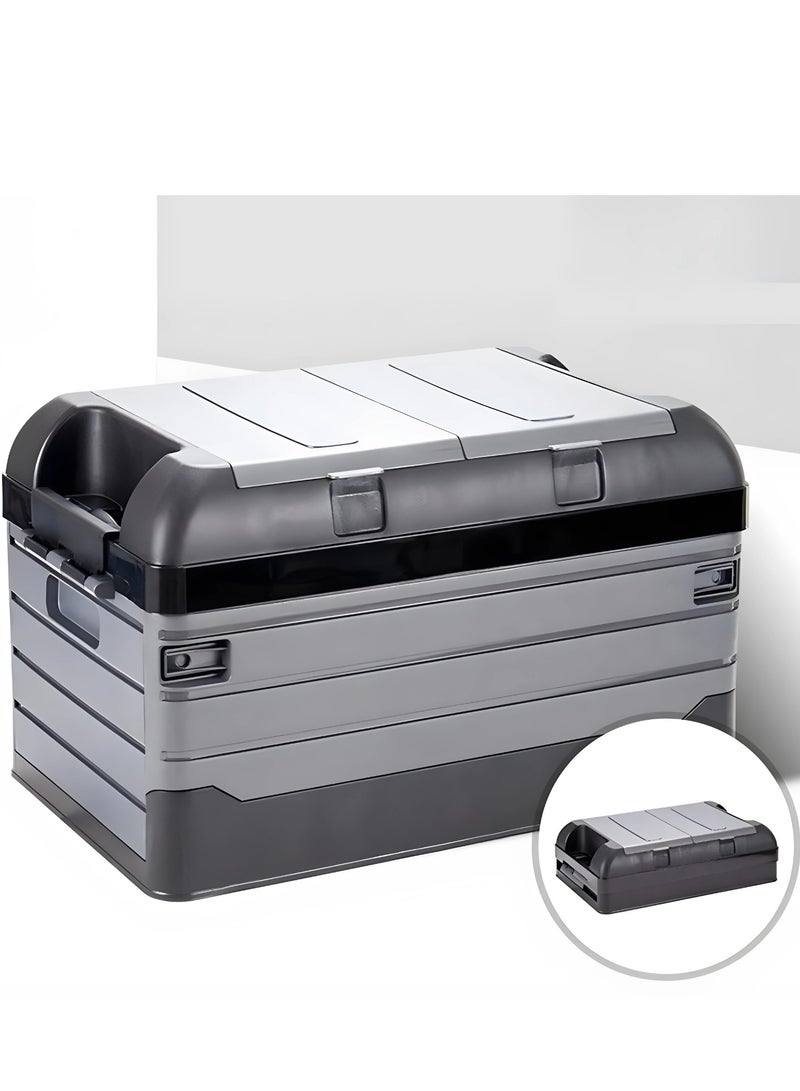 Manful Outdoor Double-layer Camping Storage Box, Stackable Bins with Lids Small Parts Organizer, collapsible Waterproof Storage Box, container Store Crates, large Easy Storage Crate Boxes, garage Kitchen - Image 1