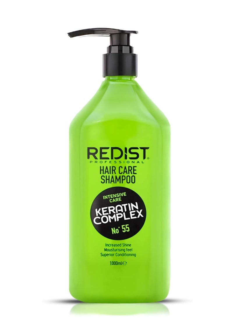 Redist Intensive Care Keratin Complex Shampoo No 55 1000ml – Strengthening & Repair for All Hair Types - Image 1