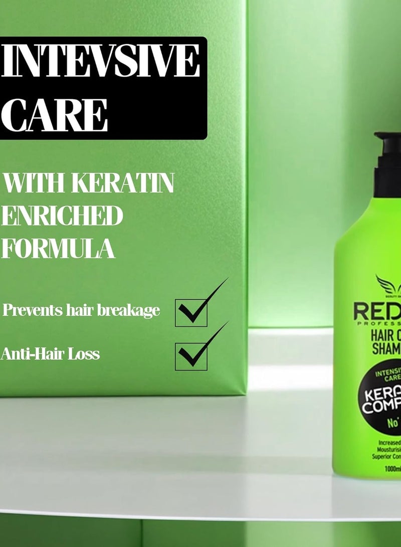 Redist Intensive Care Keratin Complex Shampoo No 55 1000ml – Strengthening & Repair for All Hair Types - Image 3