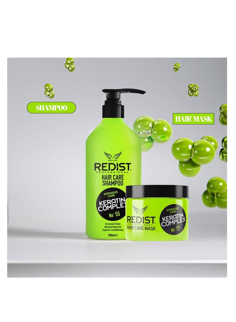 Redist Intensive Care Keratin Complex Shampoo No 55 1000ml – Strengthening & Repair for All Hair Types - Image 5