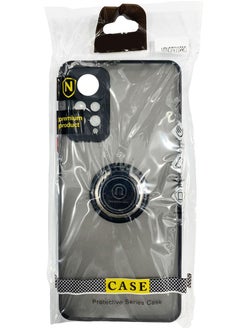 erorex Protective Case Cover For MI Note 11 Pro With Magnetic Ring Holder Black  - Image 2