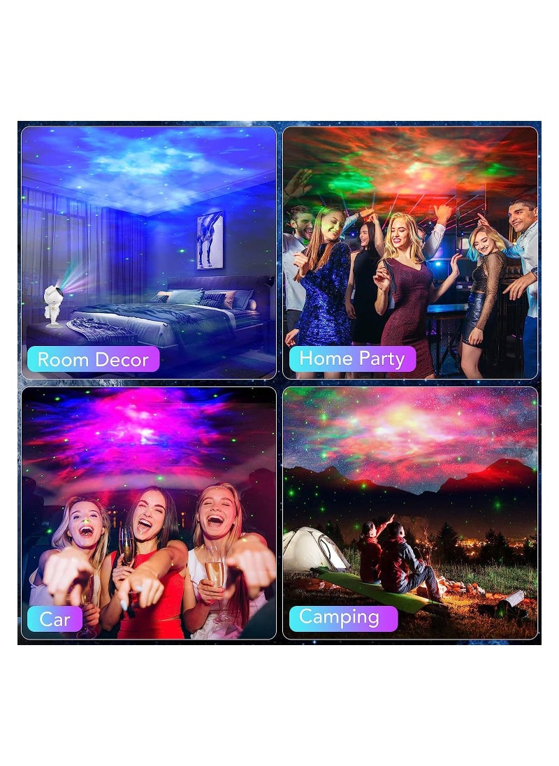 Astronaut Star Projector Galaxy Night Light - Kids Space lights LED Lamp with Remote Control Timer and Remote 360° Adjustable Design for Gaming Room Home Theater
