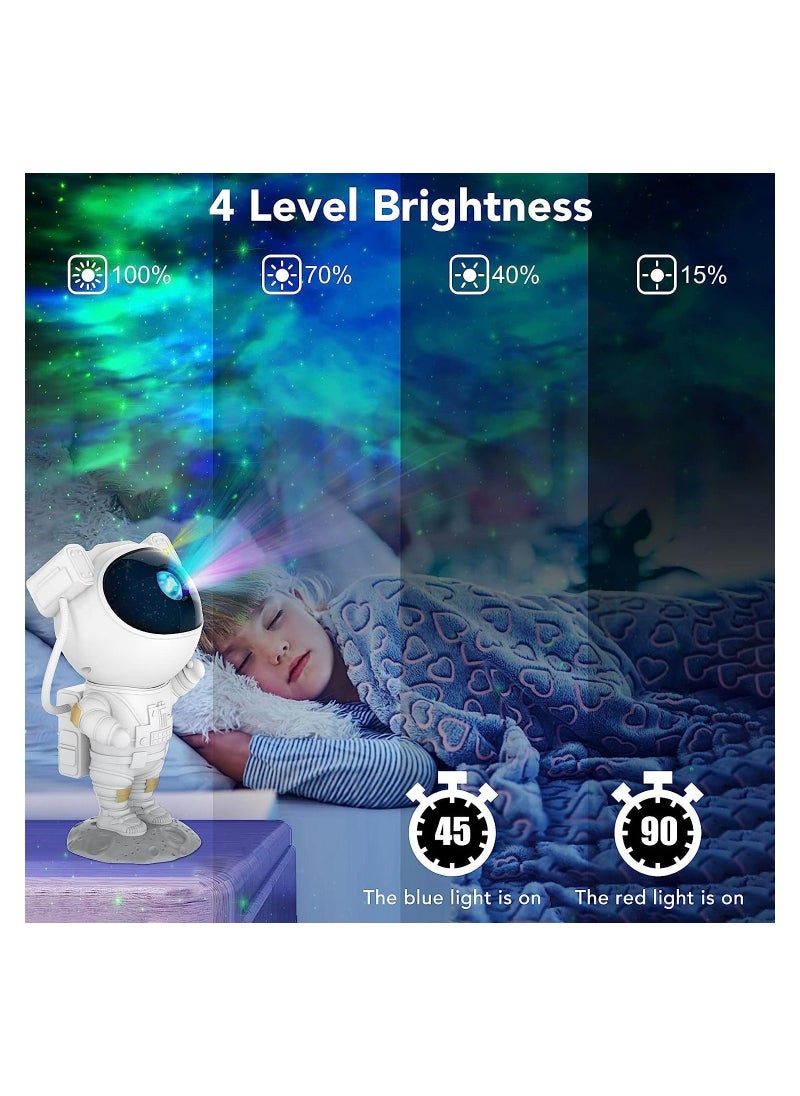Astronaut Star Projector Galaxy Night Light - Kids Space lights LED Lamp with Remote Control Timer and Remote 360° Adjustable Design for Gaming Room Home Theater
