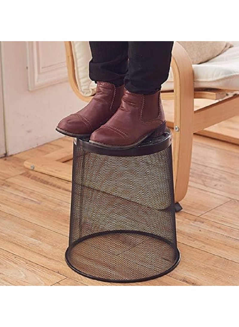 Generic Metal Mesh Waste Bin – 12L Round Office Trash Can | Lightweight & Rust-Resistant Dustbin for Home, Bedroom & Workspace – Black Metal mesh waste bin UAE  Office trash can black  Round dustbin for home  Lightweight metal dustbin  Rust-proof mesh trash can  Small garbage bin UAE  Bedroom wastebasket mesh  Black waste bin for office  12L mesh bin UAE  Compact metal trash bin  Home office dustbin  Modern mesh waste basket  Trash can for study desk  Mesh waste bin for bathroom  Open-top garbage basket  - Image 2