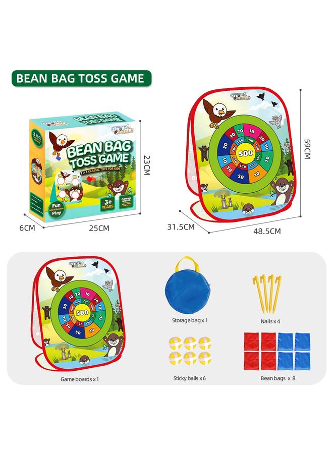 الأزرق جي دبليو <مجموعة الوالدين والطفل> أكياس الرمل للأطفال رمي الهدايا المستهدفة - Image 1