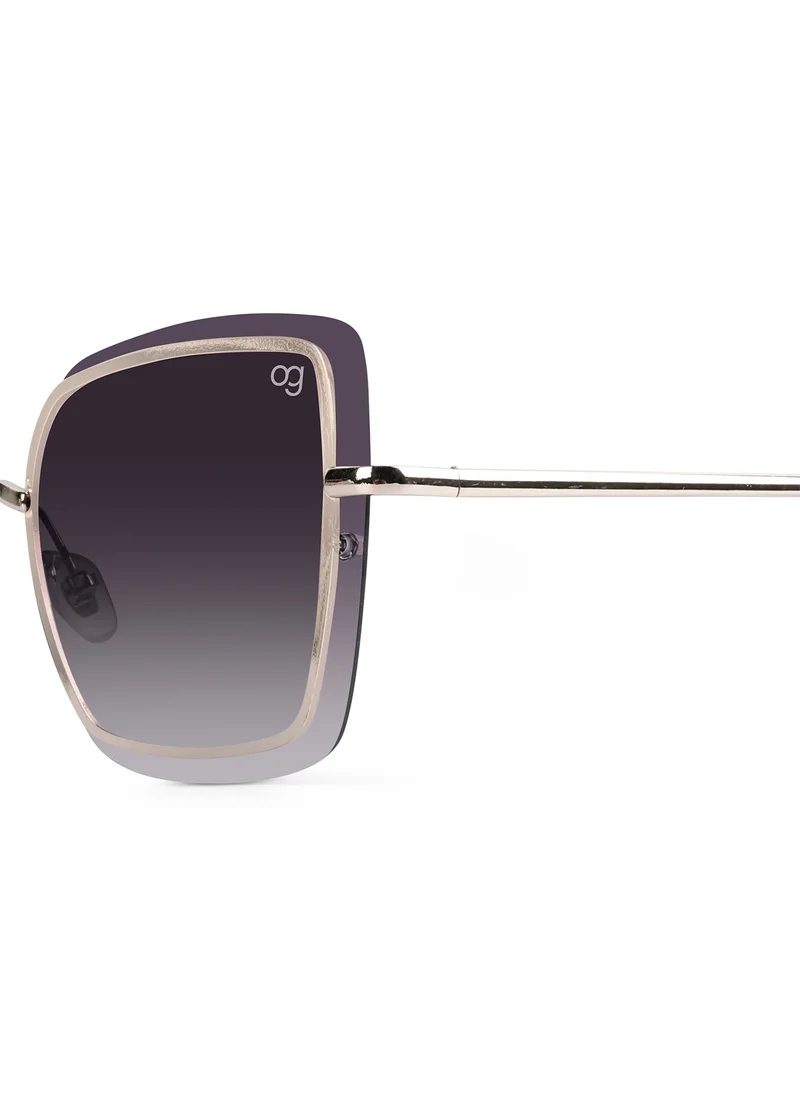 Woggles Latest & Stylish UV Protected Black Square Sunglasses for Women