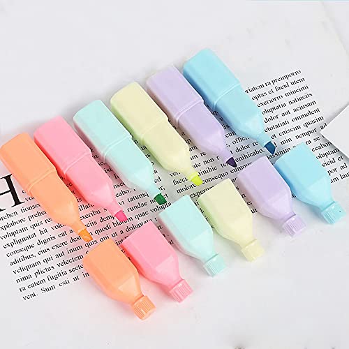 Ayat Penny Wise® | Quirky Bottle Shape Highlighters | Set Of 6 | Chisel Tip Fine Grip Marker Pen | Ideal Gifts For Stationery Hoarders & Kids | Party Return Gifts For Girls. (Multicolor) - Image 3