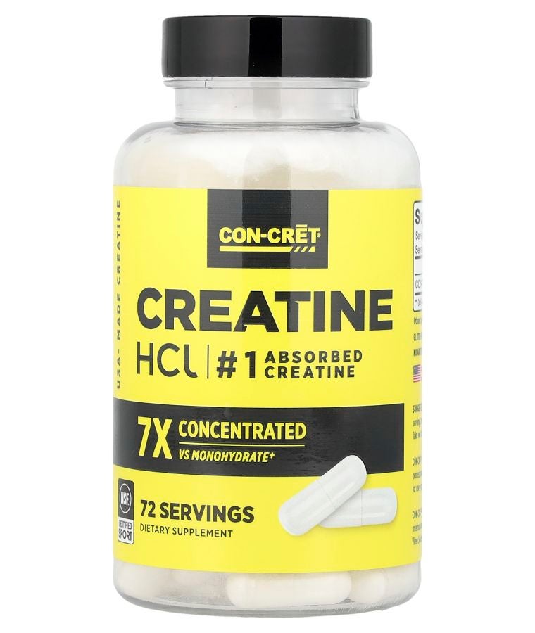 Creatine HCl 72 Capsules (750 mg per Capsule)