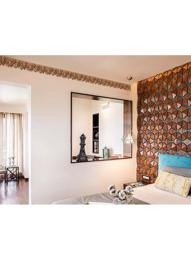 WallDesign Classic Vintage Flower & Butterfly Designer Frill Border for Wall, Door, Window Frame, Home Decor, Kitchen, Bathroom - 5.25 Inch Width x 20 Feet Length, Vinyl - Image 4