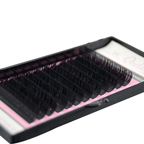 Qeelasee 007 Thickness CC Curl 13mm Volume Mink Eyelash Extensions Silk Individual Lash Extensions Semipermanent Pure Korean Silk lashes Soft Application for Professional Salon Use - Image 5