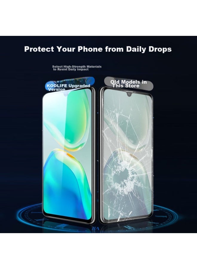Koolife Tempered Glass Screen Protector For Vivo S15, Full Coverage Ultra-thin Hd Film, Shatterproof, Anti-fingerprint Protective Film For Vivo S15 Smartphone - Image 3