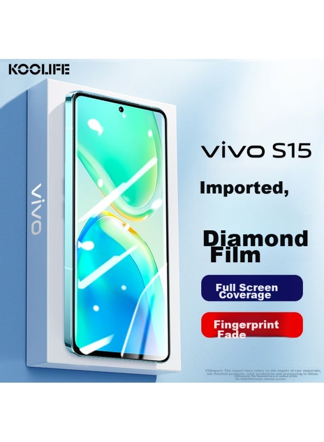 Koolife Tempered Glass Screen Protector For Vivo S15, Full Coverage Ultra-thin Hd Film, Shatterproof, Anti-fingerprint Protective Film For Vivo S15 Smartphone - Image 1