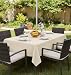 Fitable Table Cover Outdoor and Indoor Tablecloth Washable Waterproof Wrinkle Free Table Cloth with Zipper and Umbrella Hole for SpringSummerPartyPicnicBBQSPatio Beige 60x84 inch - Image 2