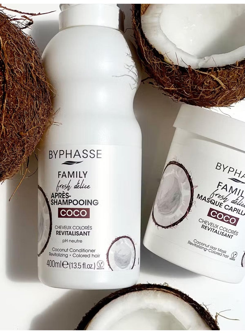 BYPHASSE Family Fresh Delice Shampoo With Coconut 750 ML - Image 3