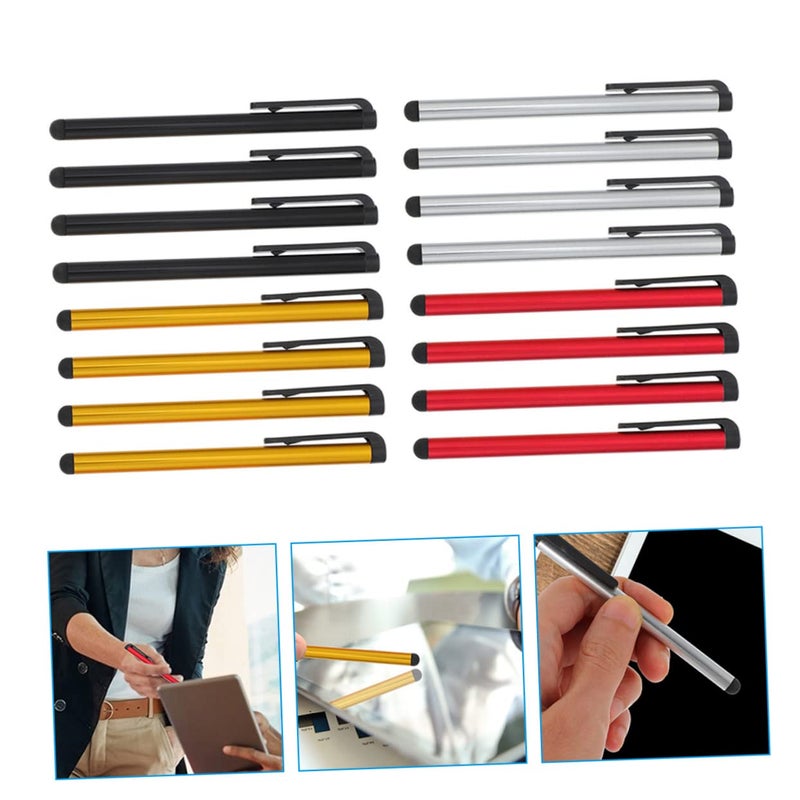 16 Piece Assorted Color Stylus Pen Set For Tablets Smartphones Laptops Touchscreen - Image 5